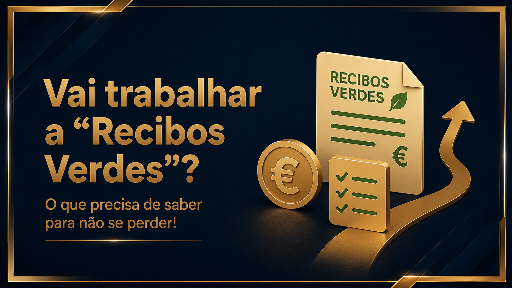Capa do artigo sobre trabalhar a "recibos verdes"